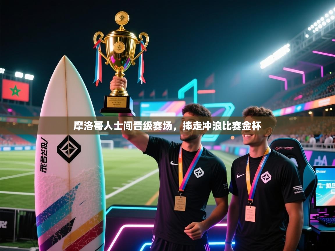 摩洛哥人士闯晋级赛场，捧走冲浪比赛金杯